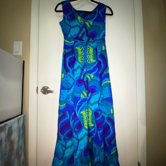 Stunning Vintage 1960s Hawaiian Dress - Picture 2 of 5